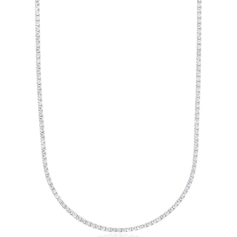 Micro Tennis Necklace - 14K Gold Plated