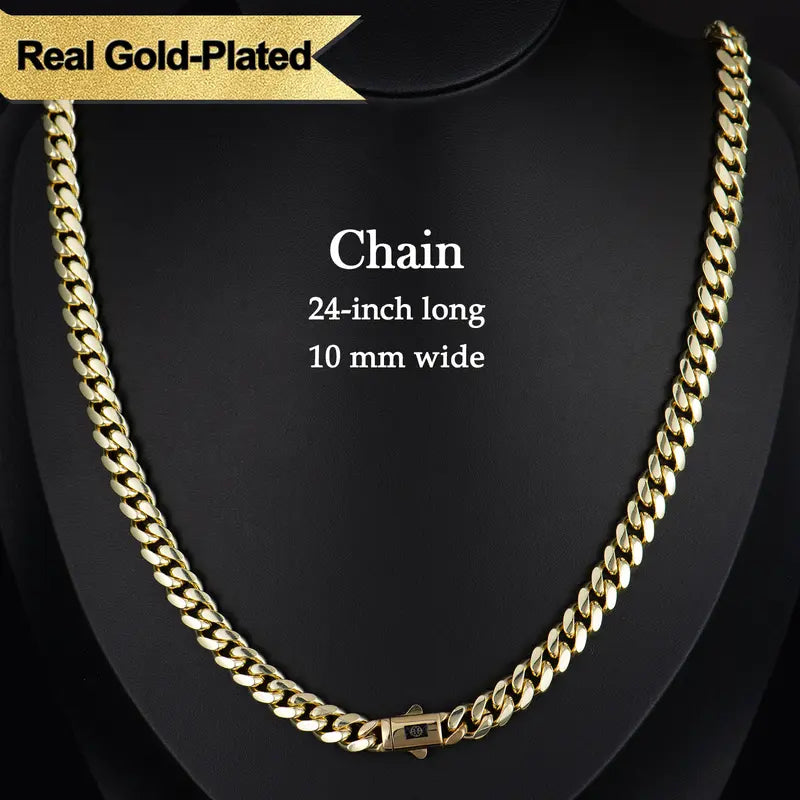 Ouro™ 14K Gold-Plated Monaco Cuban Chain