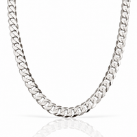 Flat Cuban (Silver) 10mm