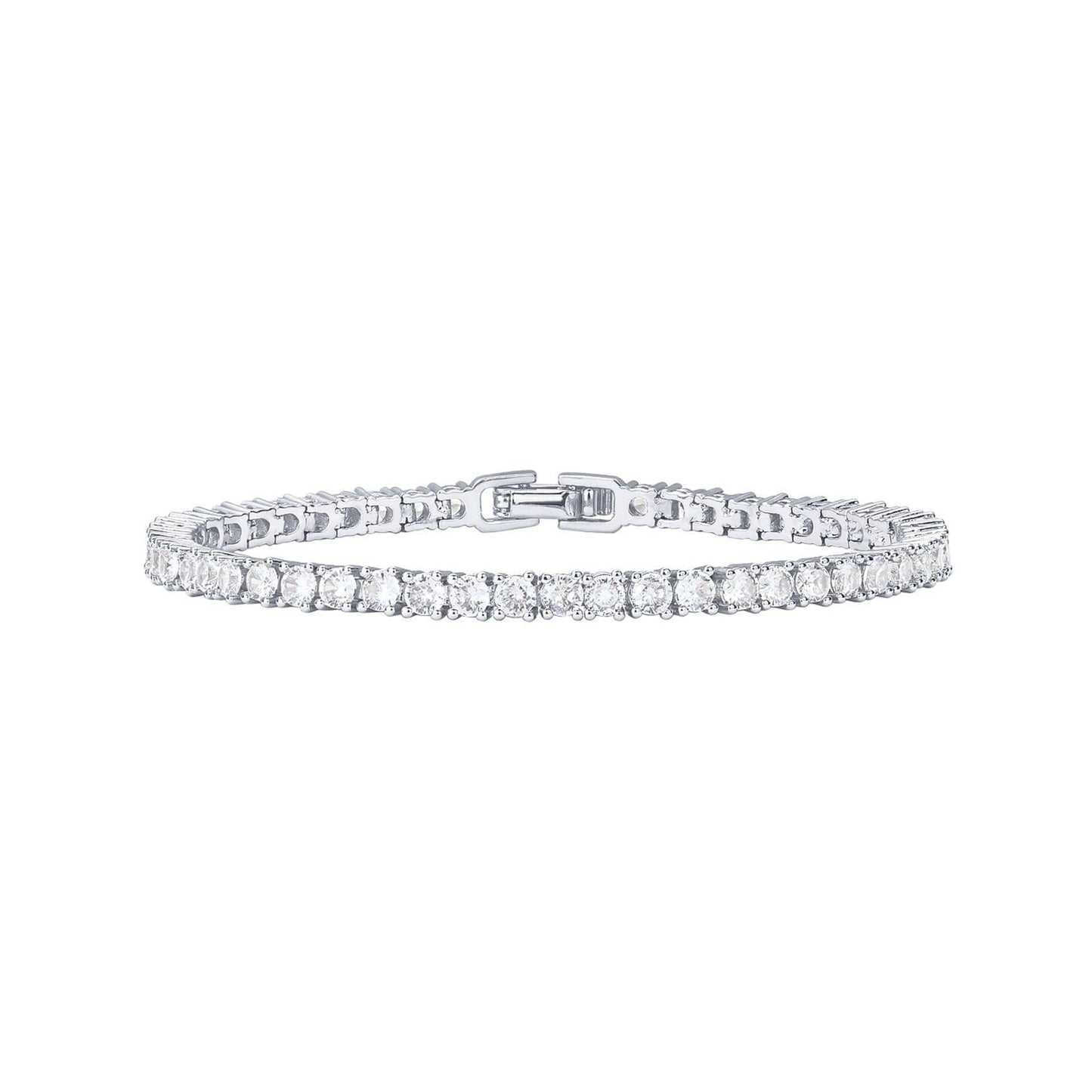 Diamond Tennis Bracelet | 14K Gold Plated
