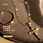Ouro™ Vintage 14K Gold-Plated Crucifix
