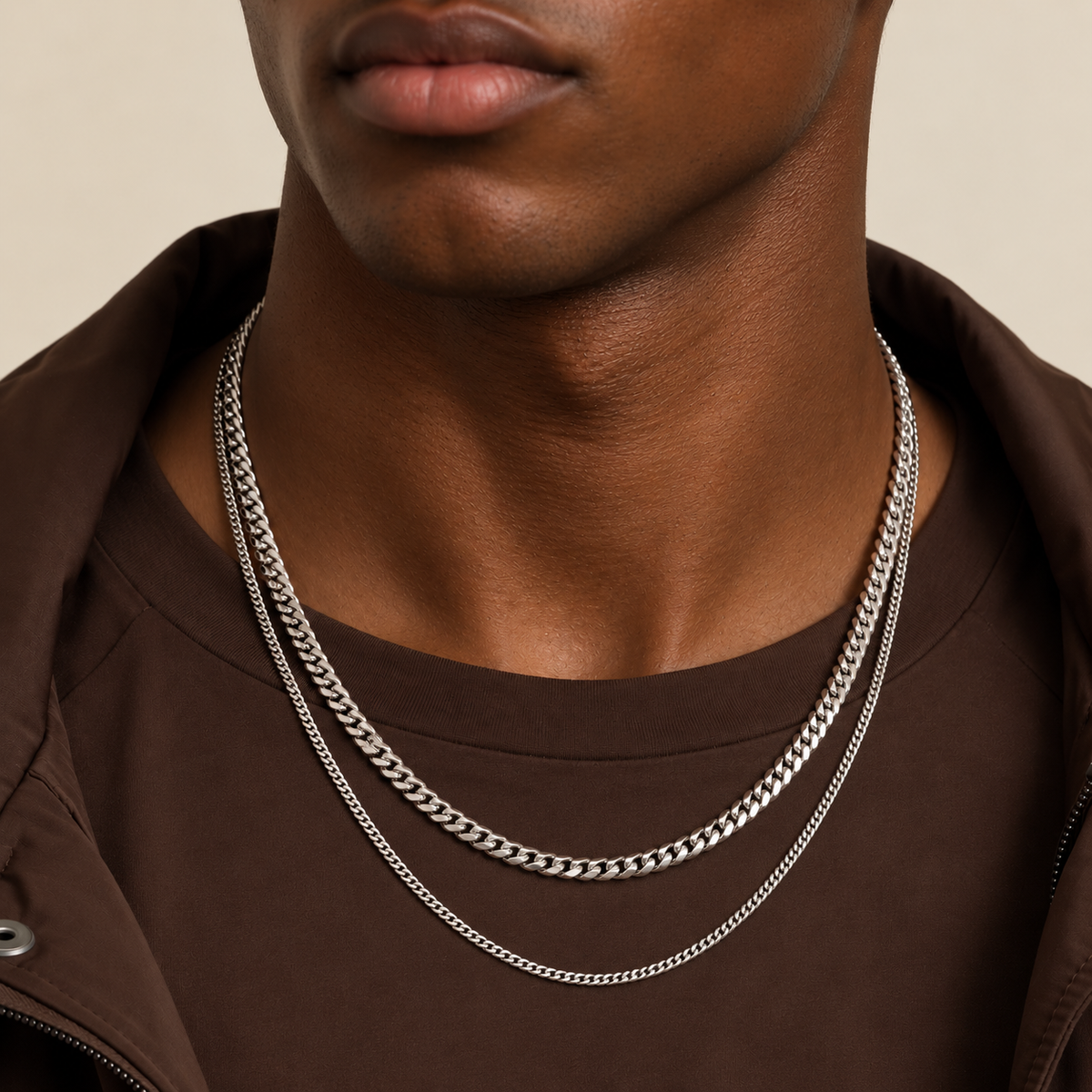 Cuban Chain Stack (Silver)