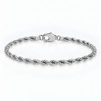 Rope Bracelet (Silver) 3mm