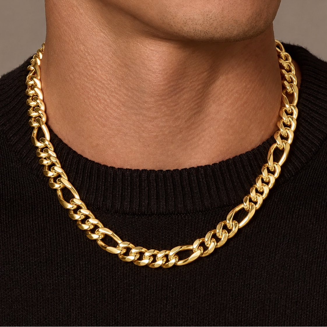 Figaro Chain (Gold) 10mm
