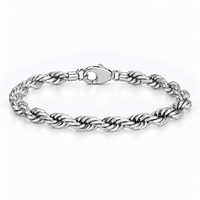 Rope Bracelet (Silver) 5mm
