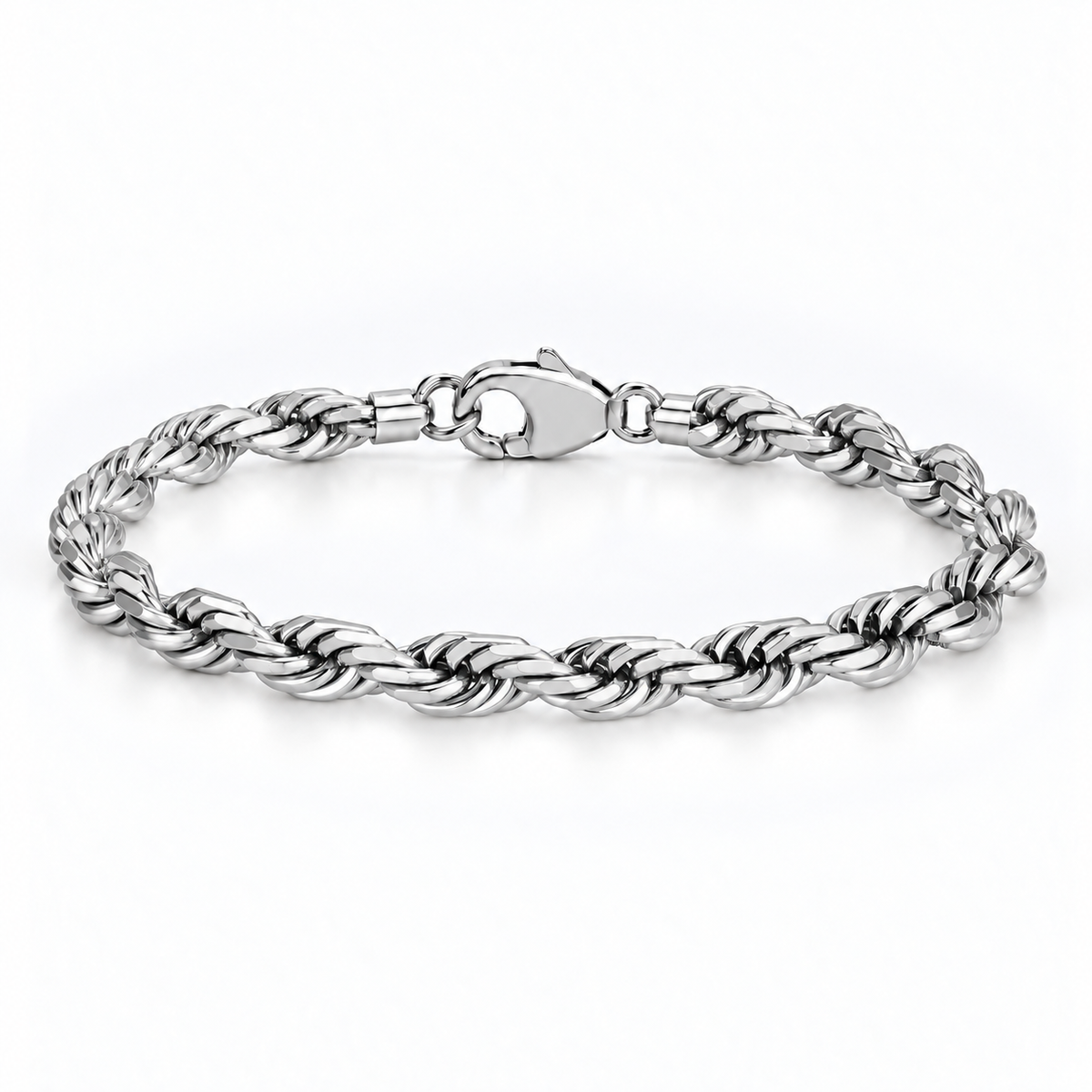 Rope Bracelet (Silver) 5mm