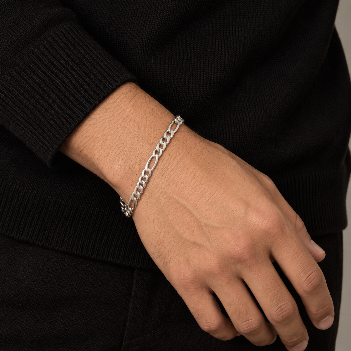 Figaro Bracelet (Silver) 5mm