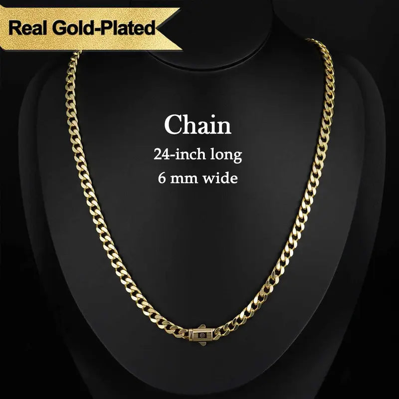 Ouro™ 14K Gold-Plated Monaco Cuban Chain