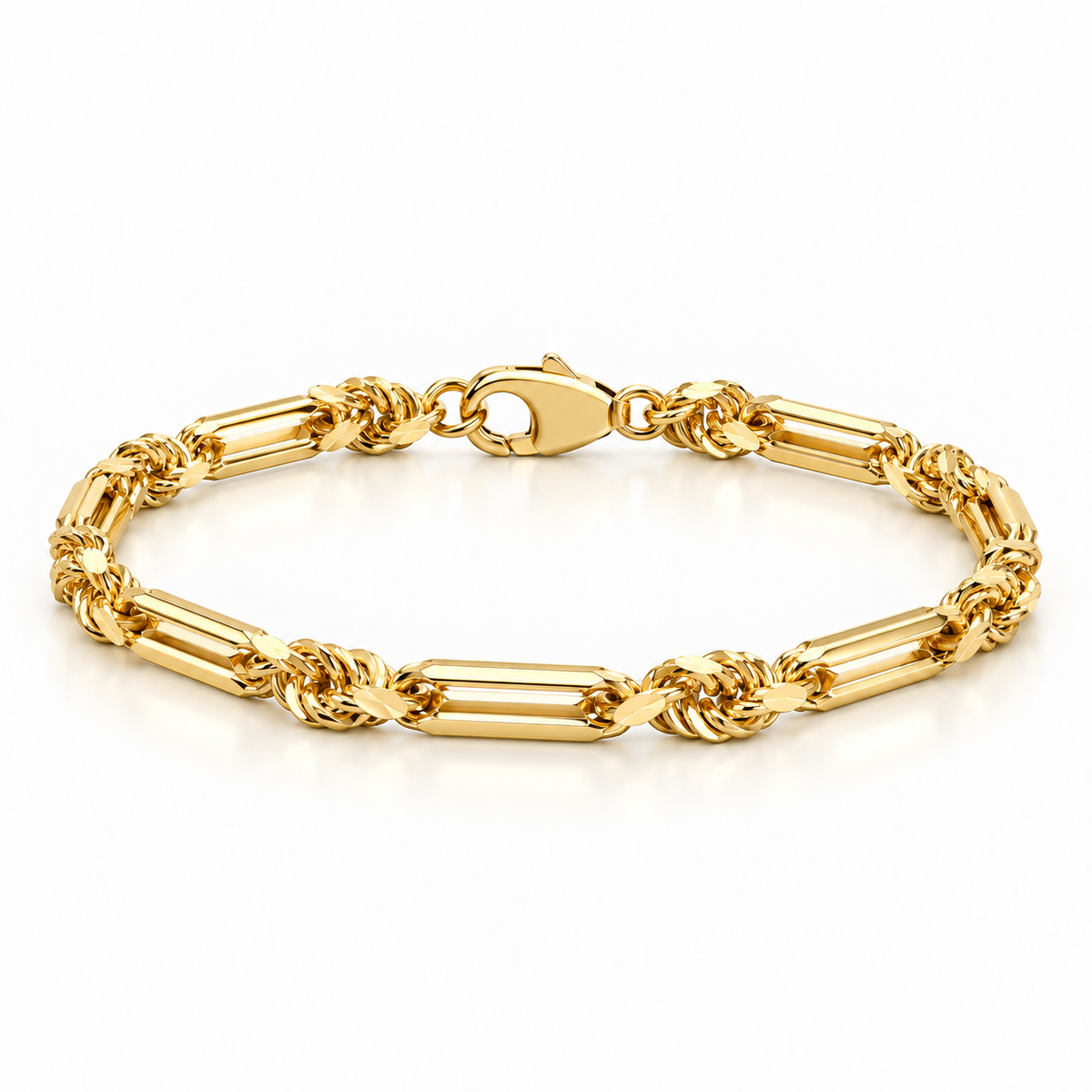 Milano Rope Bracelet (Gold) 6mm