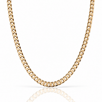 Flat Cuban (Gold) 6mm