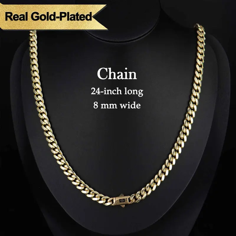 Ouro™ 14K Gold-Plated Monaco Cuban Chain