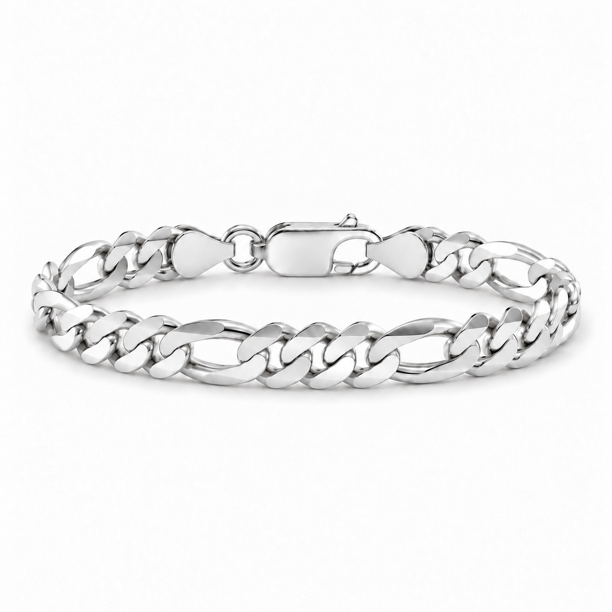 Figaro Bracelet (Silver) 8mm