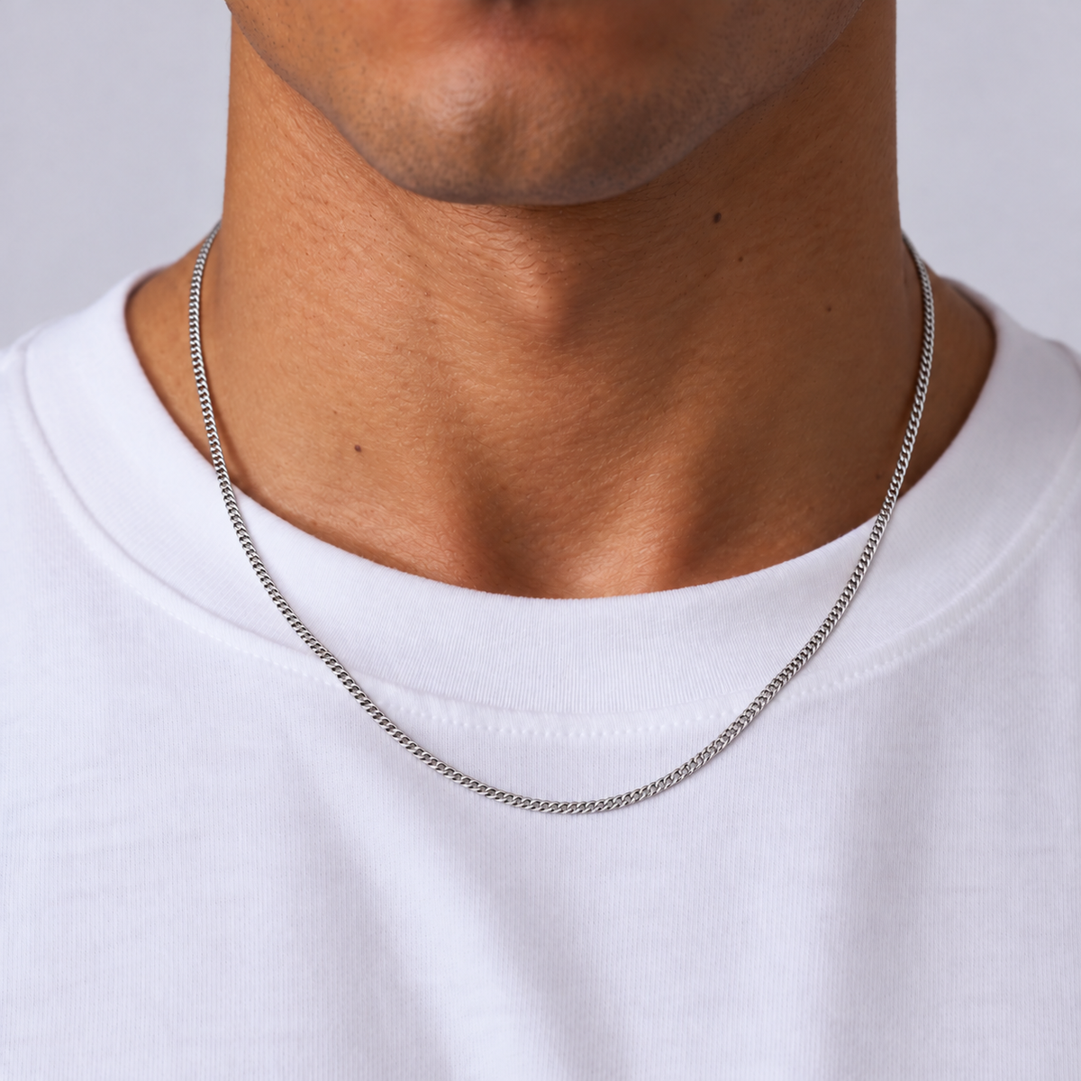 Cuban Chain (Silver) 2mm
