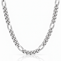 Women Figaro Chain (Silver) 8mm