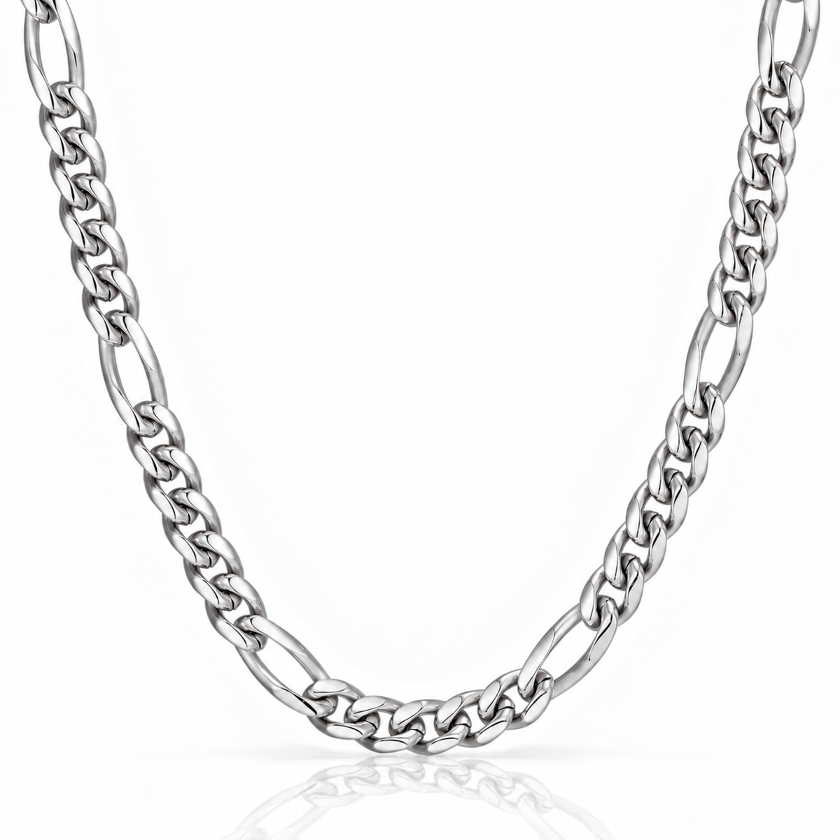 Women Figaro Chain (Silver) 8mm