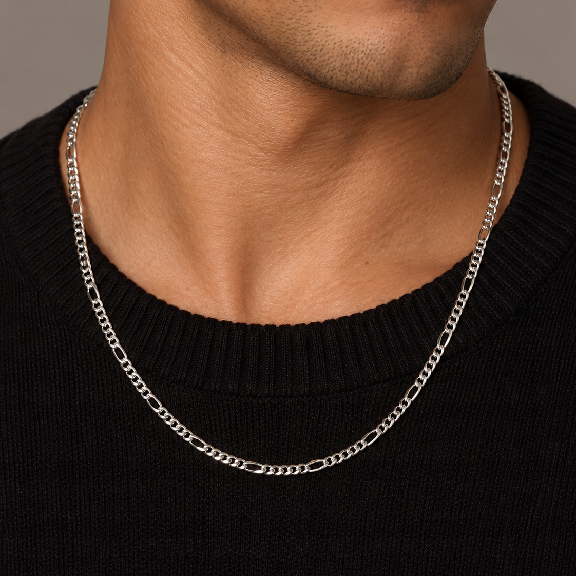 Figaro Chain (Silver) 4mm