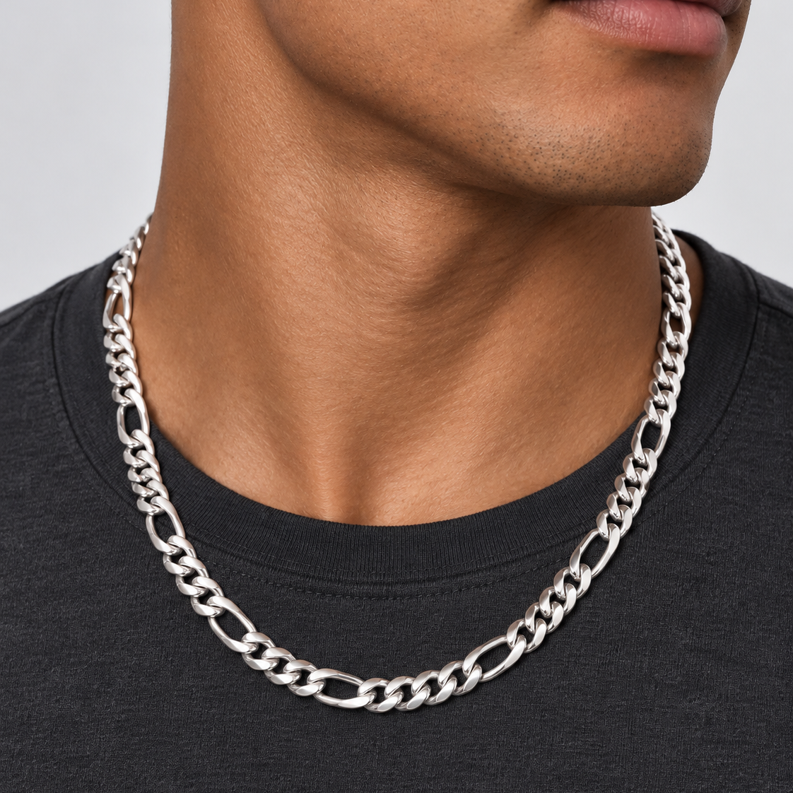 Figaro Chain (Silver) 8mm
