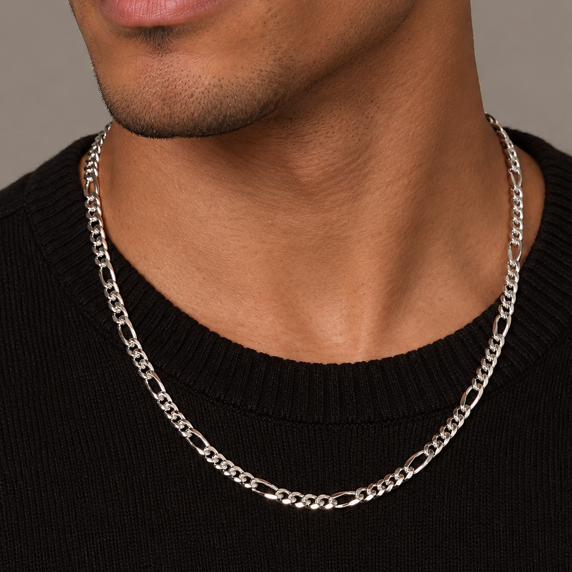 Figaro Chain (Silver) 6mm