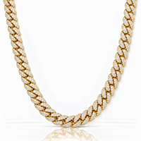 Diamond Cuban Chain (Gold) 10mm