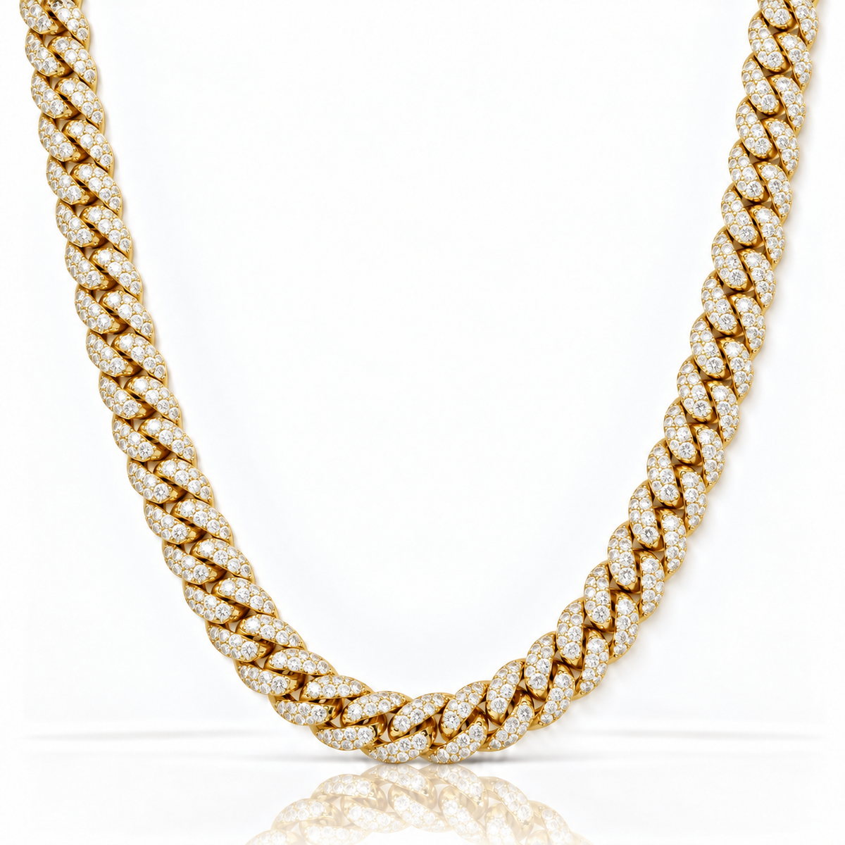 Diamond Cuban Chain (Gold) 10mm