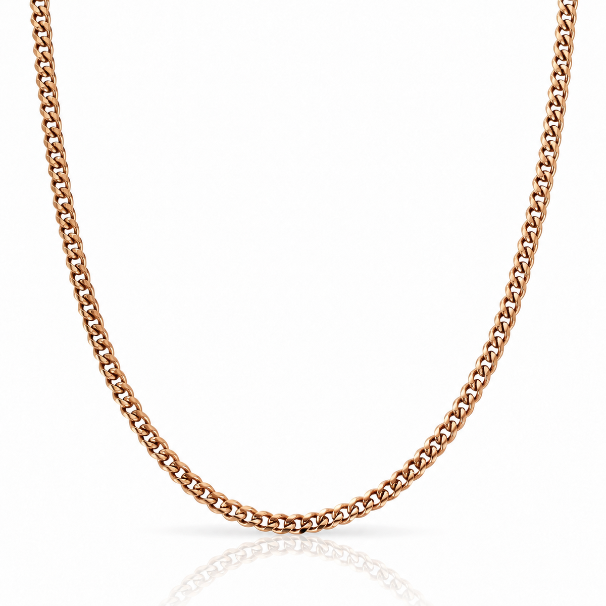 Cuban Chain (Rose Gold) 4mm