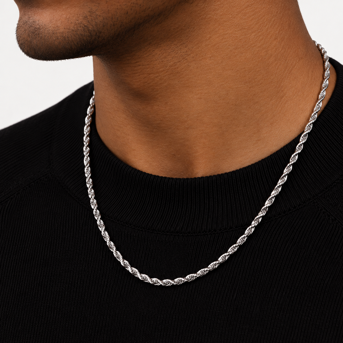 Rope Chain (Silver) 3mm
