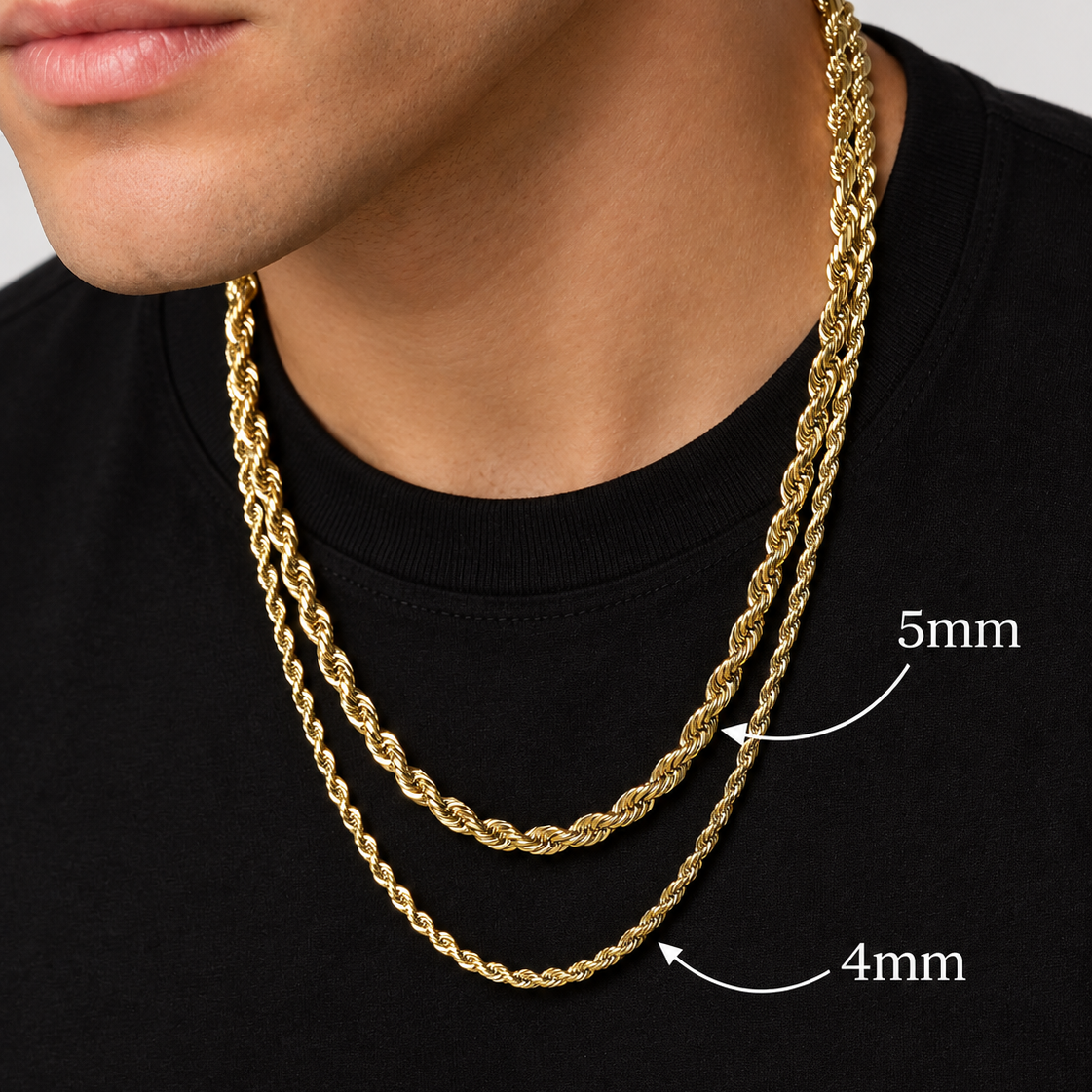 14K Gold Rope Chain