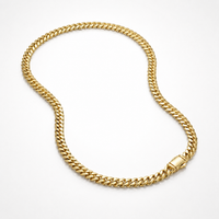 14K Gold Monaco Cuban Chain