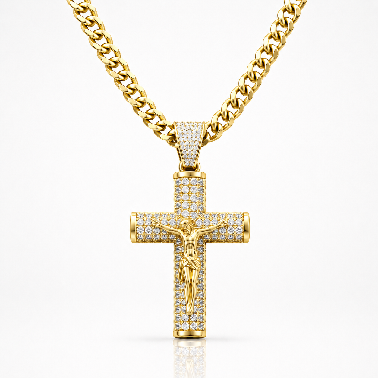 Ouro™ 14K Gold Crucifix Chain