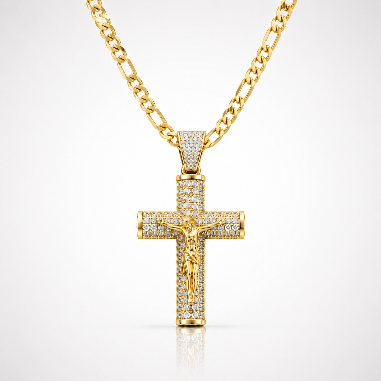 Ouro™ 14K Gold Crucifix Chain