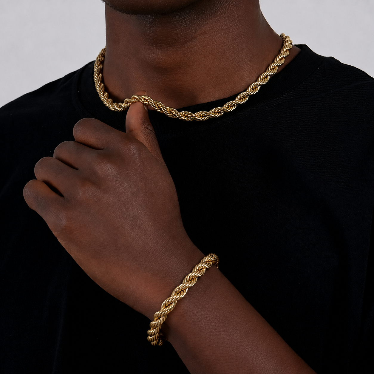 14K Gold Rope Set