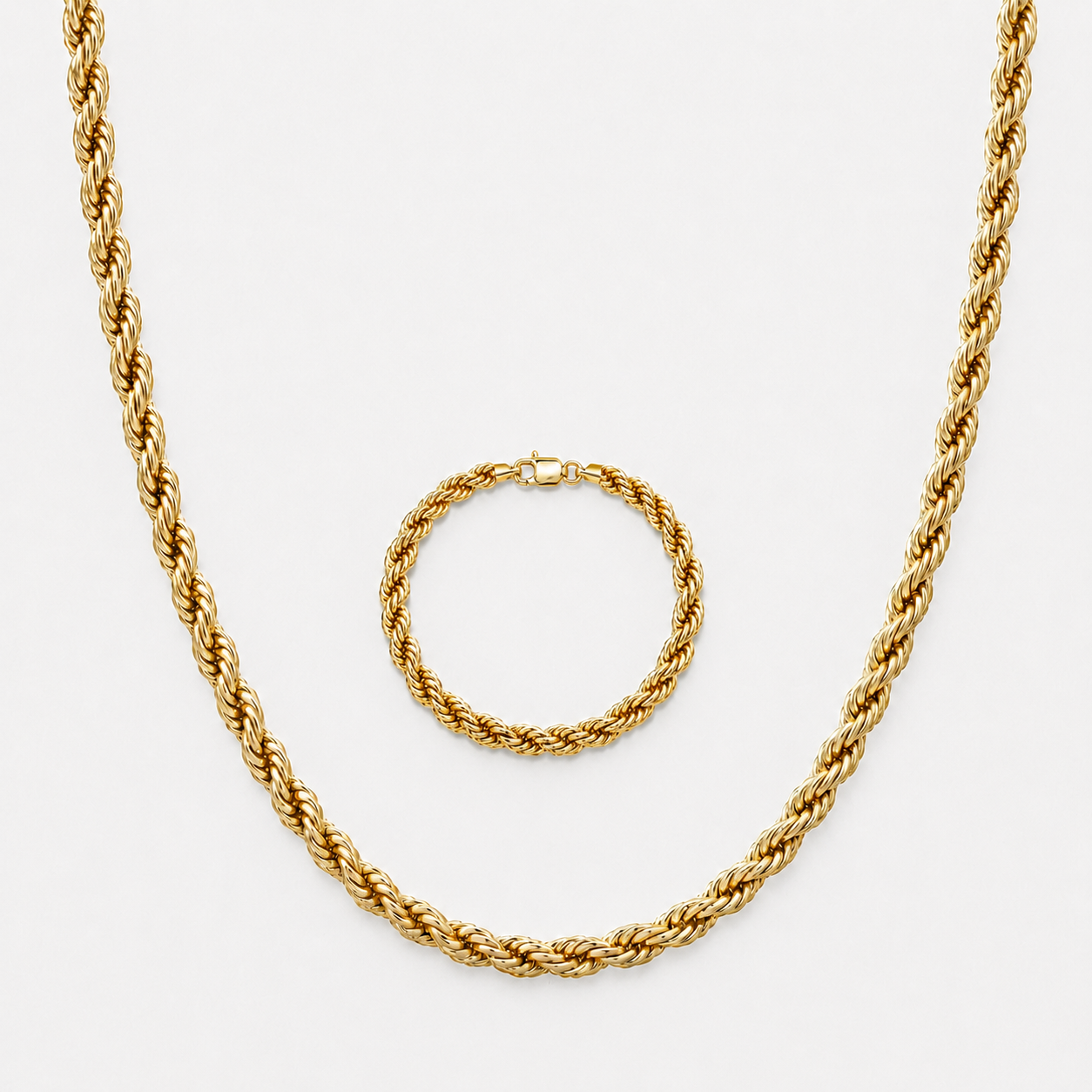14K Gold Rope Set