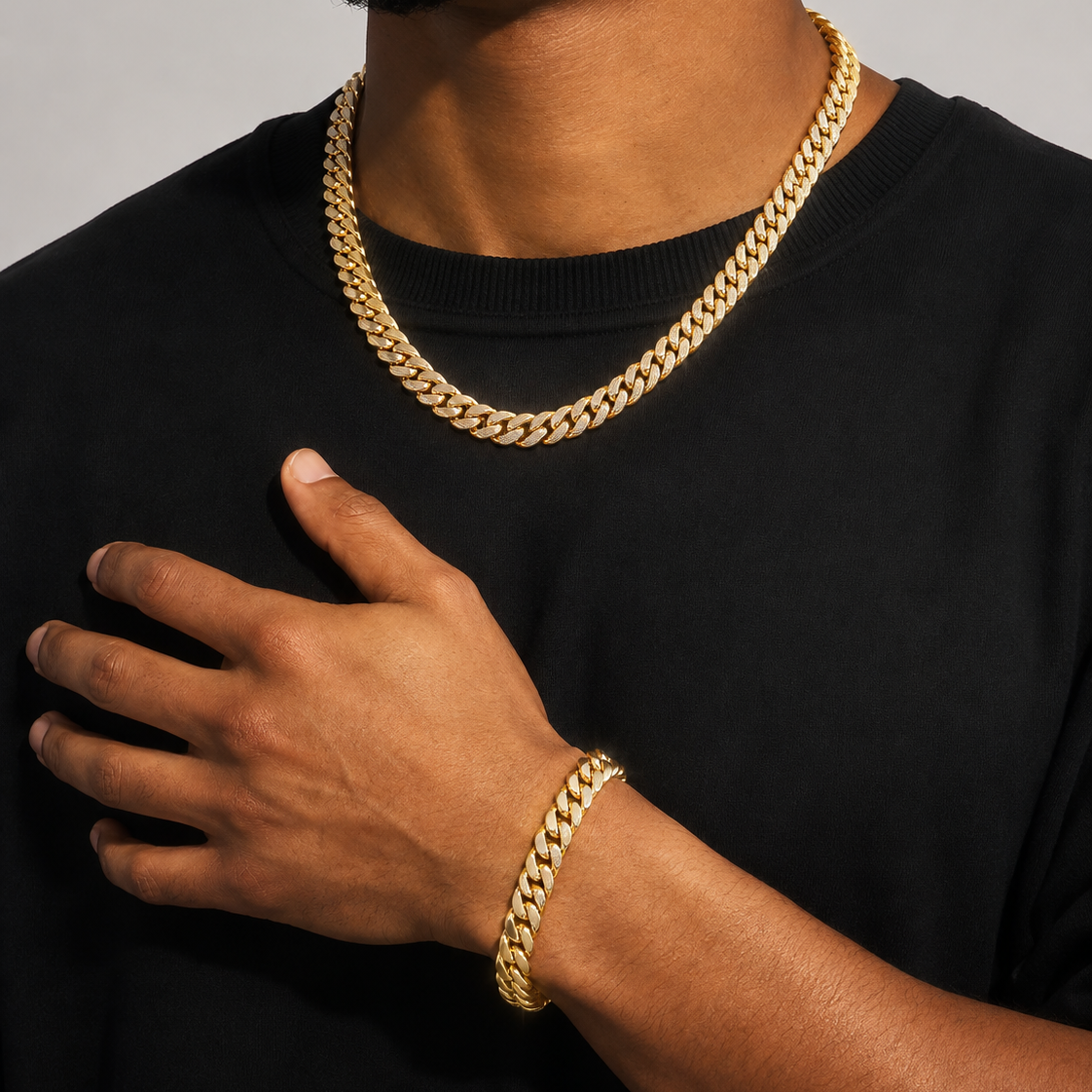 14K Gold Monaco Cuban Chain