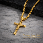 Ouro™ 14k Gold-Plated Crucifix Chains