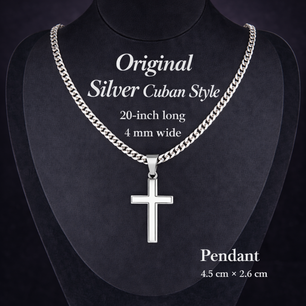Ouro™  Stainless Steel Layered Cross
