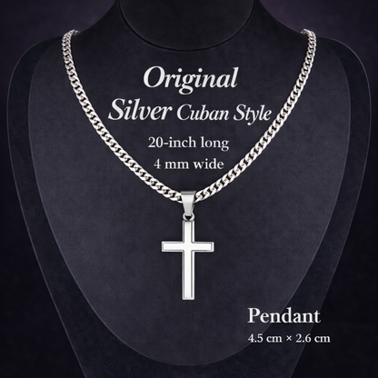 Ouro™  Stainless Steel Layered Cross