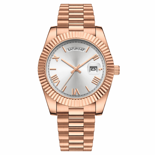 Ouro Regent Watch (Rose Gold/Silver)