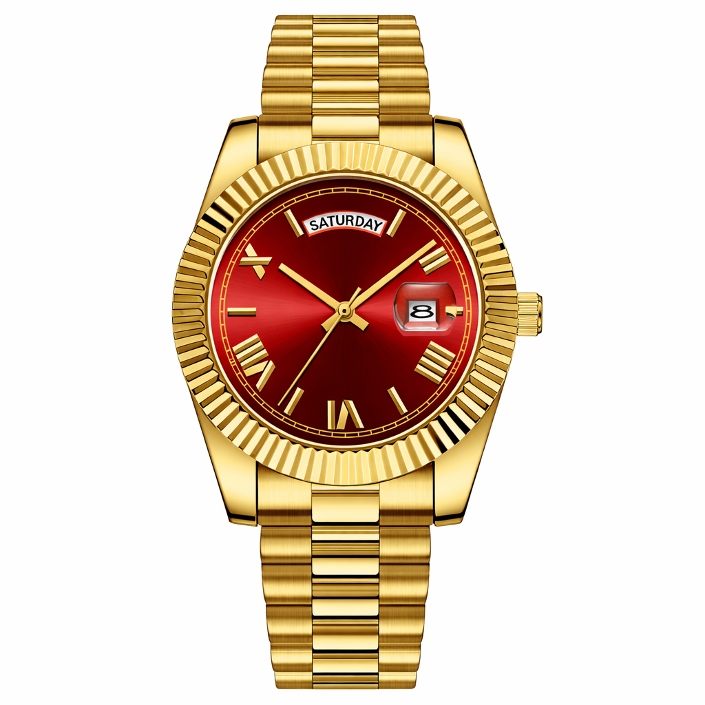 Ouro Regent Watch (Gold/Red)