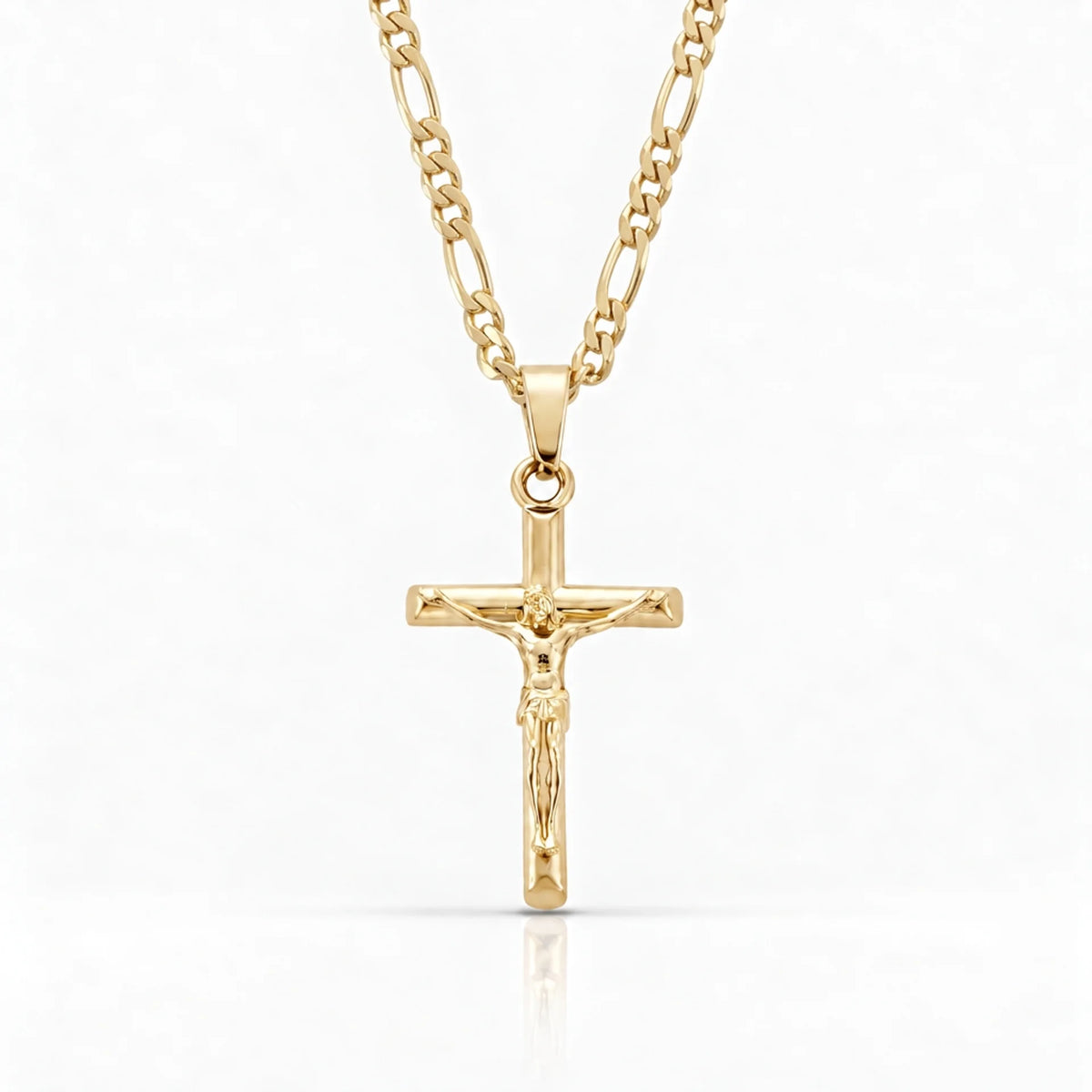 14K Gold Crucifix Chain