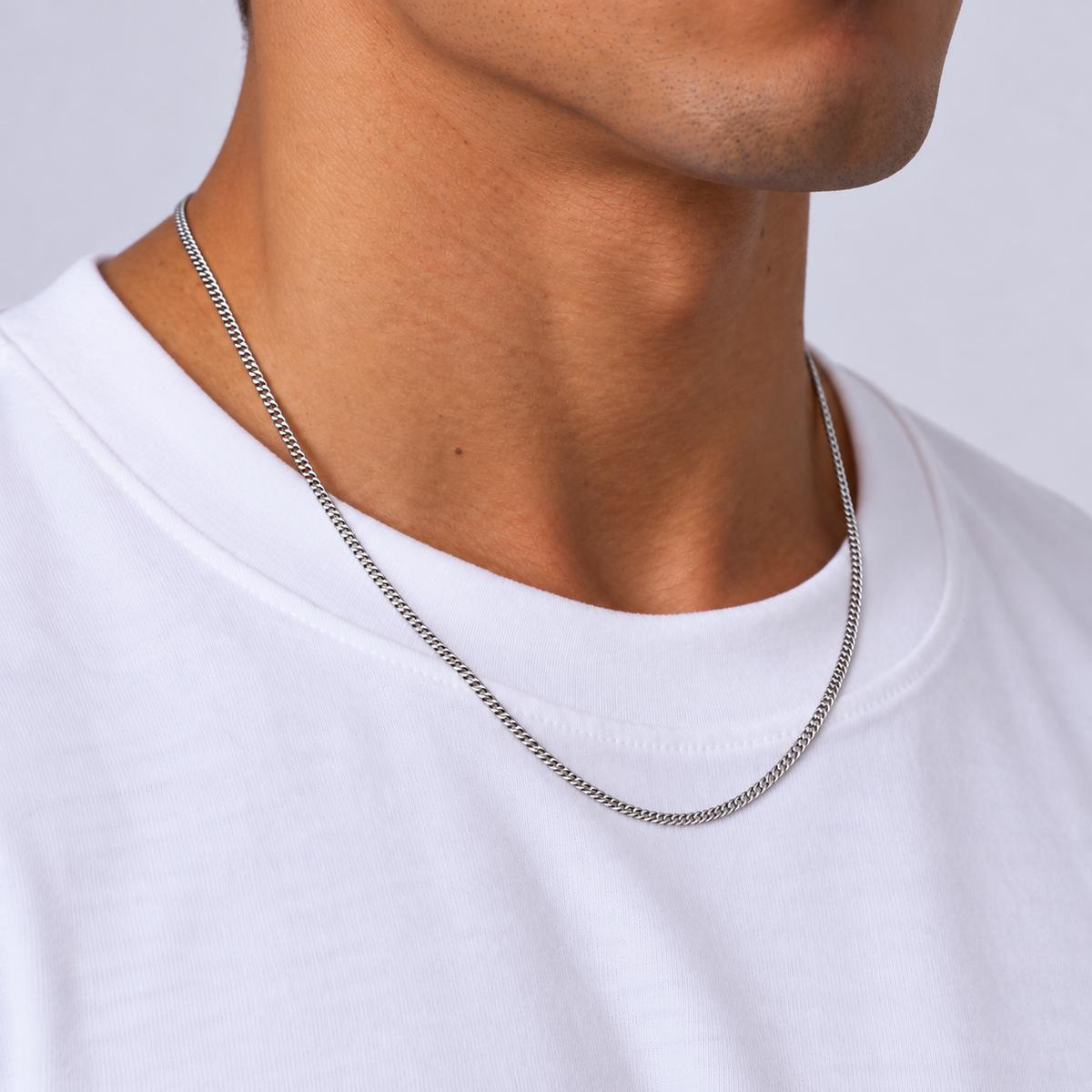 Cuban Chain (Silver) 2mm