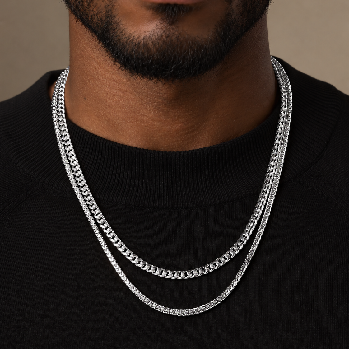 Cuban x Franco Chains (Silver)