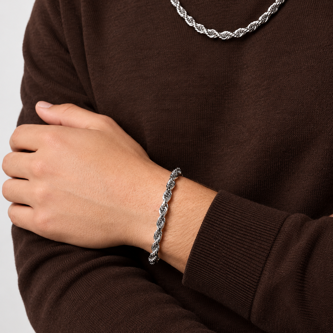 Rope Bracelet (Silver)