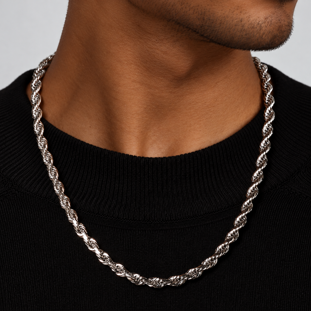 Rope Chain (Silver) 5mm