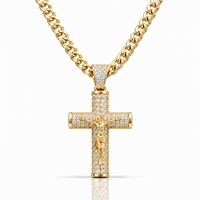 14K Crucifix Chain