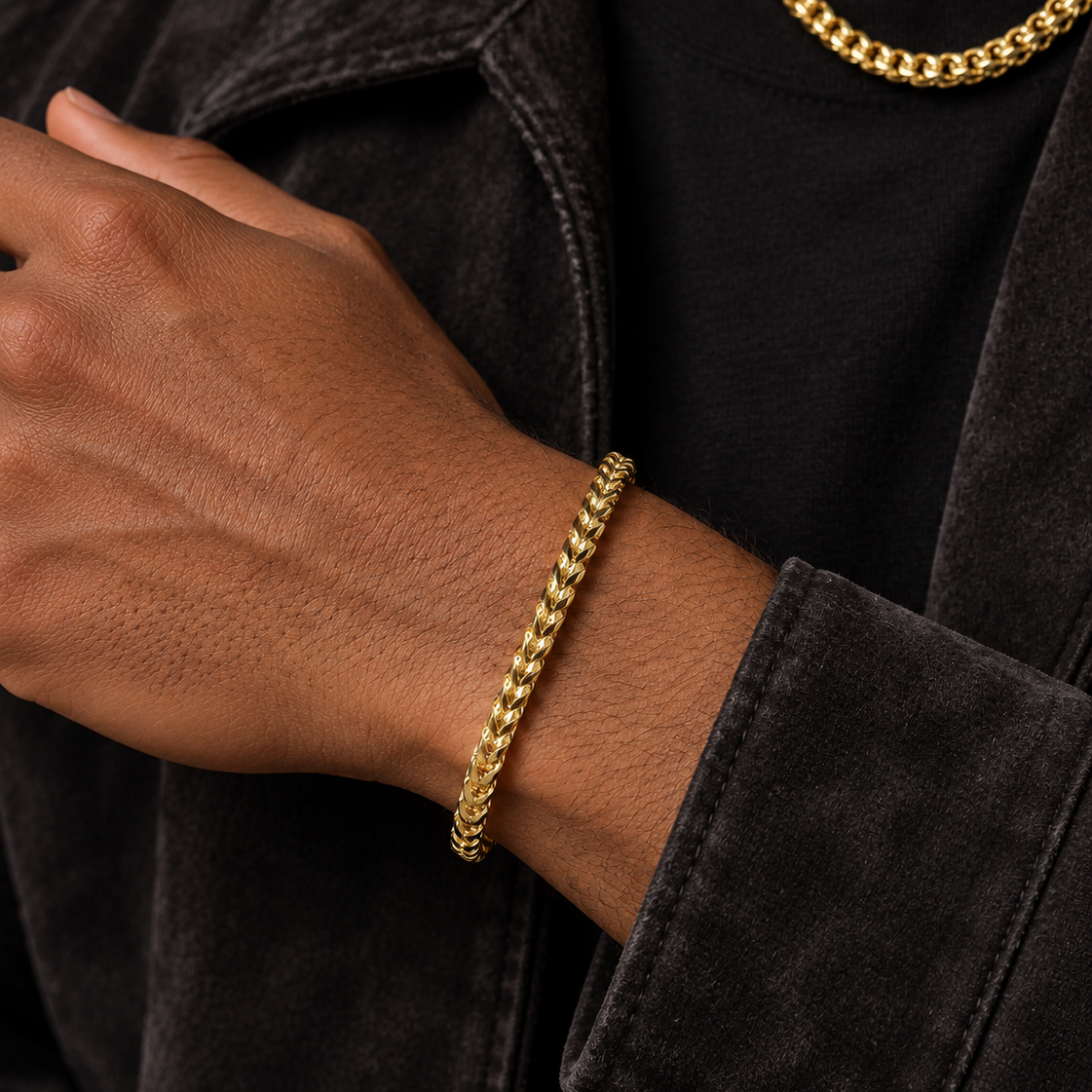 Franco Bracelet (Gold) 6mm