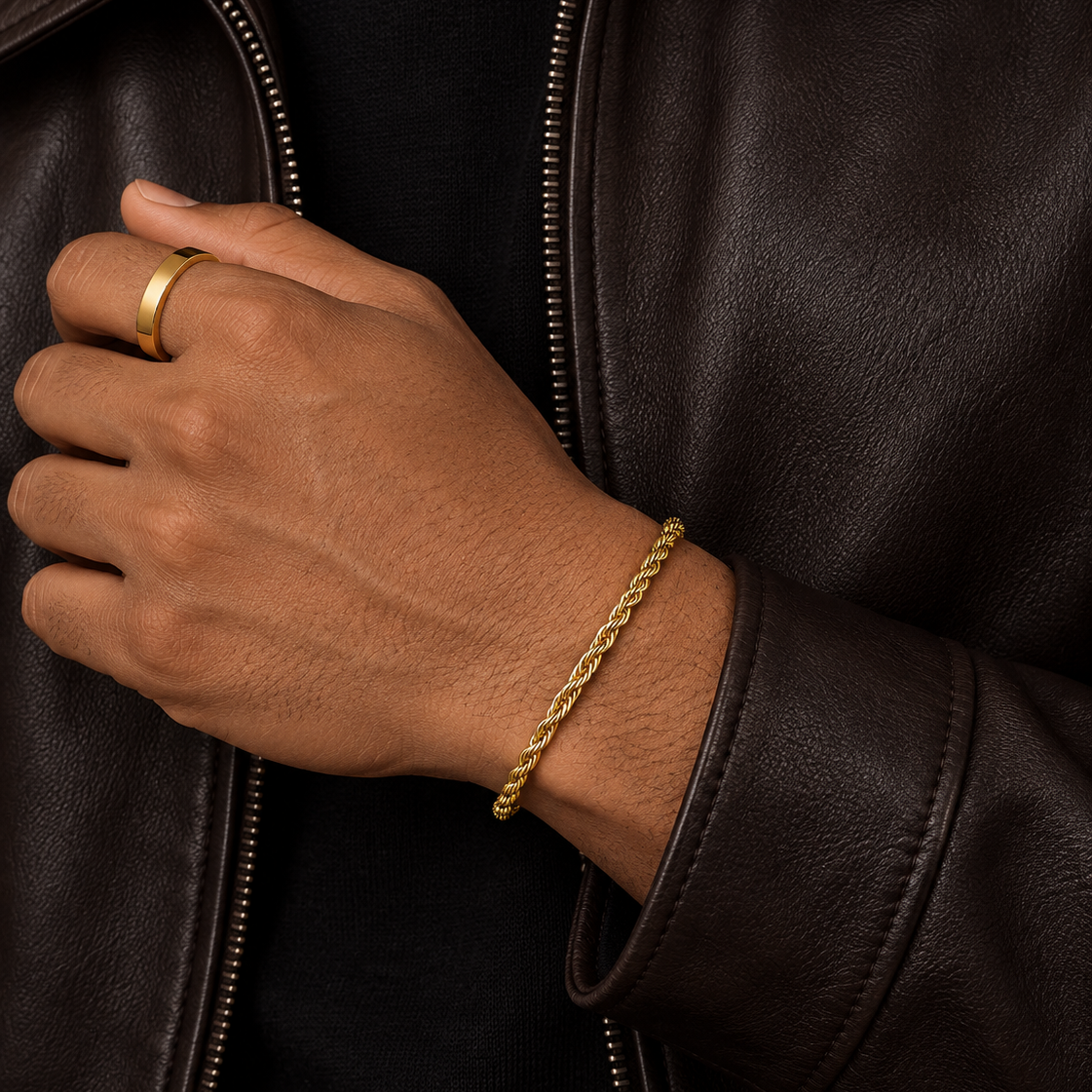 Rope Bracelet (Gold) 3mm