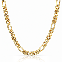 Women Figaro Chain (Gold) 8mm