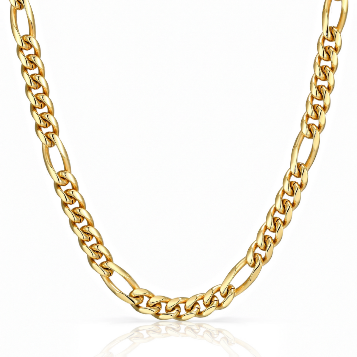 Women Figaro Chain (Gold) 8mm