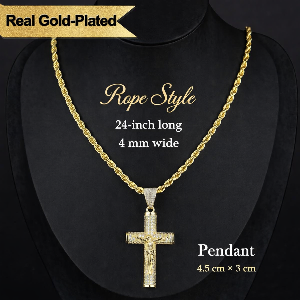 Ouro™ 14k Gold-Plated Crucifix Chains