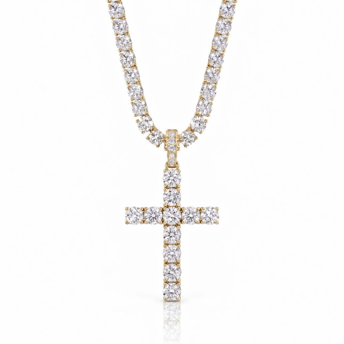 Tennis Crucifix (Gold)